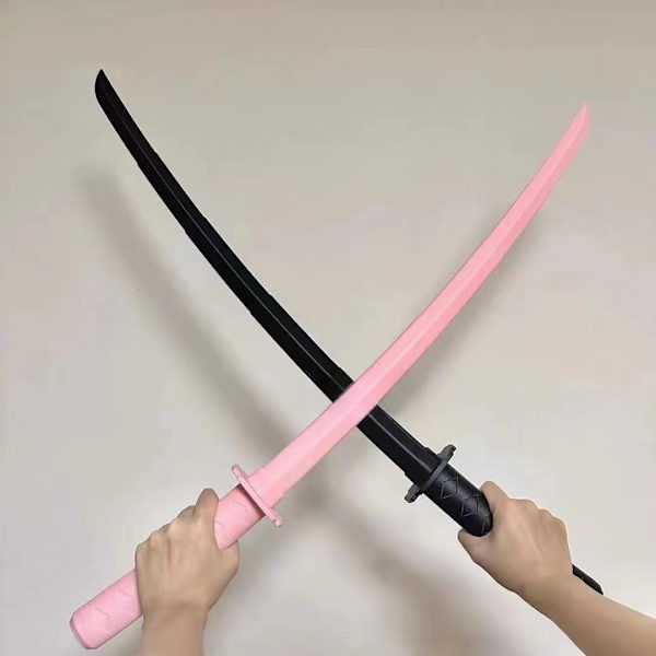 Rolig plast teleskopisk katana leksak, kreativ dekompressions super knepig leksak (Blake)