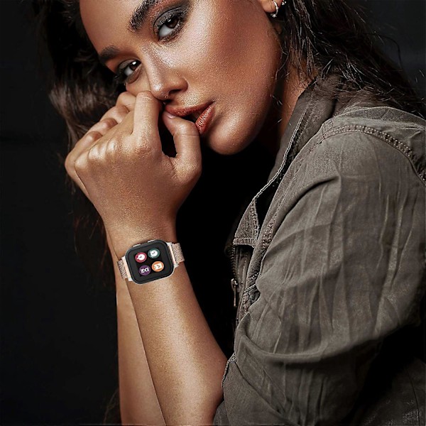 Typ B För Gabb Watch 2 Armband i Rostfritt Stål Magnetisk Milanese Justerbar Armbandsrem Style D