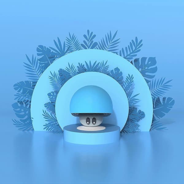 Mushroom Mob Vanntett Bluetooth-høyttaler | Kraftig lyd | Multifunksjon | Suger overalt | Gaveidé