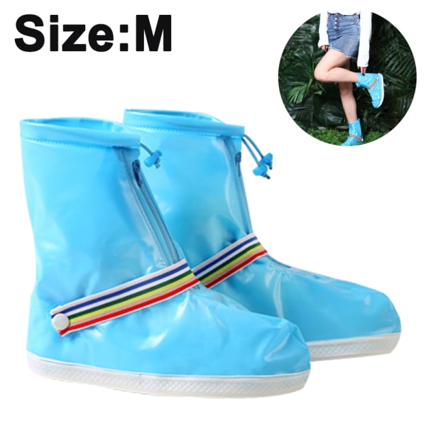 Regnskoöverdrag Vattentäta skor 1 par Slip Cycling Overshoes,Blue,M