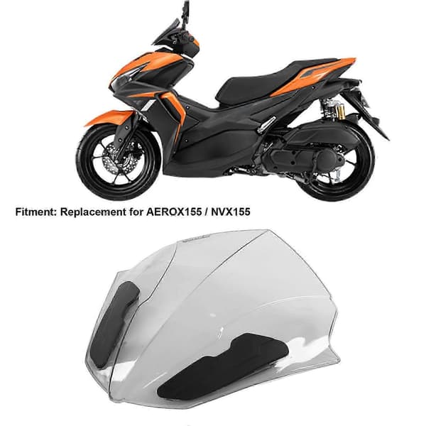 Motorcycle Windshield Wind Deflector Grey Racing Bike Modification Replacement for Suitable Brand