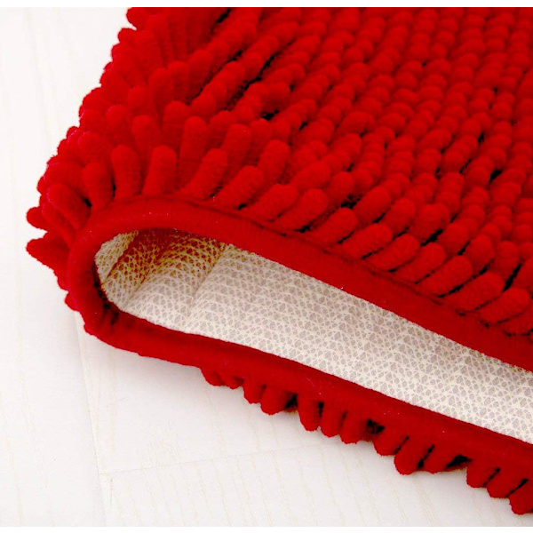 Jul Badmatta Super Mjuk Absorberande Halkskydd Mikrofiber Chenille Matta Badrumsmattor Duschmattor
