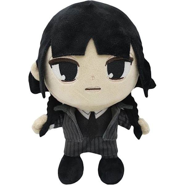Wednesday Addams Plys Legetøj, 9,8 Tommer Addams Familien Plys Dyr, Sød Addams Figur Plys til Fans og Børns Fødselsdagsgave