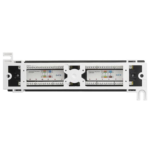 Network Tool Set 12-Port Cat6 Panel Rj45 Wall Mount Rack with Surface Mount Bracket