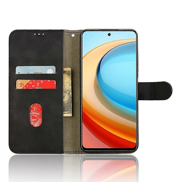 Magnetiskt Flip Läderfodral med Hudkänsla Black For ZTE Blade A75 5G