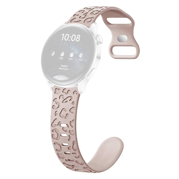 Samsung Galaxy Watch3 45mm / Huawei Watch 4 Pro 22mm kellon ranneke leopardikuvioinen Style C