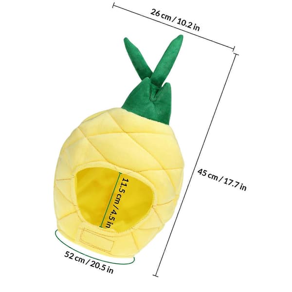 Ananas Hodeplagg Plysj Ananas Hatt for Bruk 1 Stykke Kostyme Tilbehør