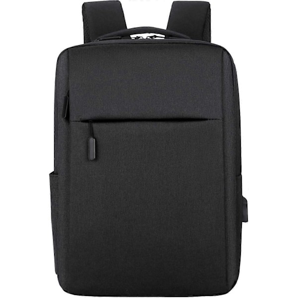Herre Business Ryggsekk, Vanntett Reiseveske, 15.6 Tommers Laptop Ryggsekk med USB Ladeport for Utendørs, Kontor, Arbeid (Svart)