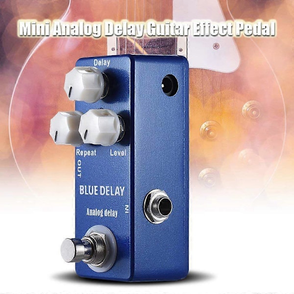 Mini-fördröjningsgitarr-effektpedal True Bypass