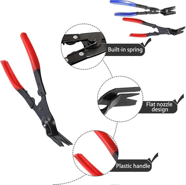 Plastic Rivets, Practical Tool for Removing Rivets, Fasteners, Trim Clips and Fasteners (Red)