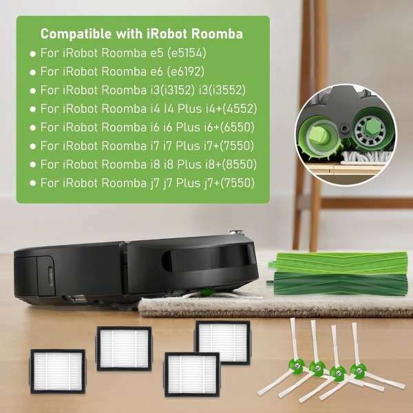 Reservedeler til støvsuger for Roomba j7 j7+ i7 i7+ i7 Plus E5 E6 E7 8 i8+ i6 i6+ i3 i3+ i4 i4+ reservedeler