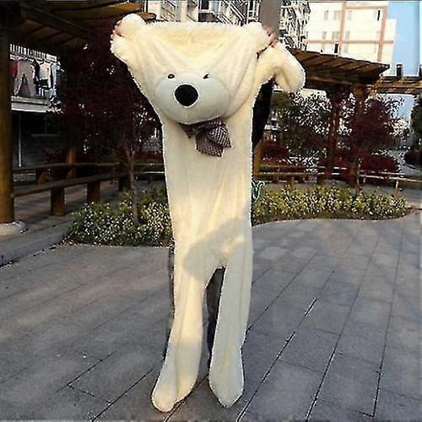 80-180 cm Teddybjørn Plyslegetøj Blød Ydre Hud og Udstoppede Dyr Bjørnefrakke Zekai light brown 80cm