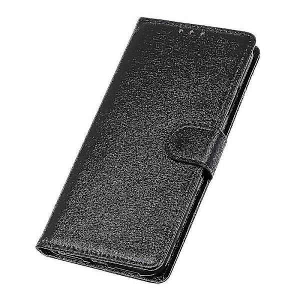 Litchi Skin Classics Plånboksfodral Ställ Läder Flip Cover För Iphone Se (2020)/se (2022)/7/8 4.7 Tum Black