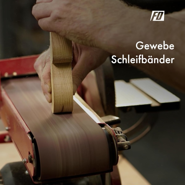 Slipeskive 75 x 533 mm, Blandet Slipeskive (korn 40) for Båndsliper (5 stk) 40grit size 5pcs