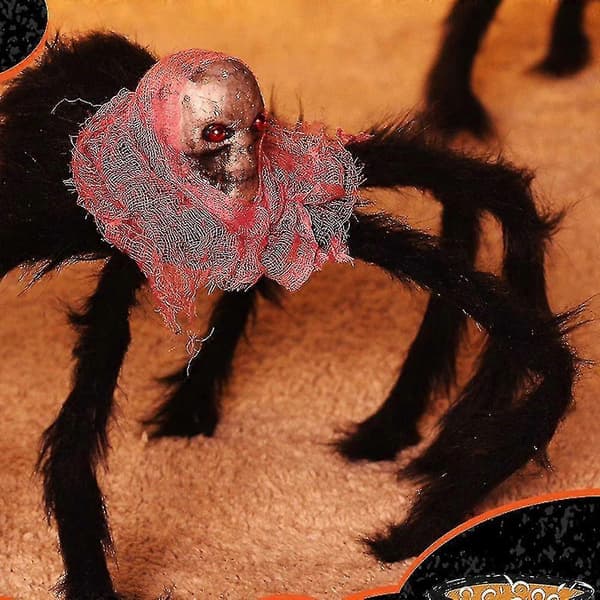 1 stk Halloween Kjempeedderkopp Spøkelseshusdekorasjoner Propsred bd