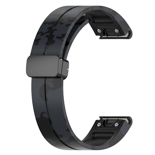 Armband av typ H för Garmin Fenix 7/Forerunner 965/955/945/935 Svart spänne 22 mm Kamouflage Style A