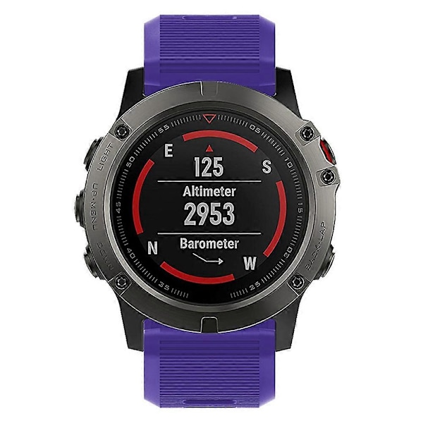 Type D KALEBO LKLB-HWGJ-001 til Garmin Fenix 6X/Fenix 7X/Instinct 2X Smart Watch Band QuickFit Style L