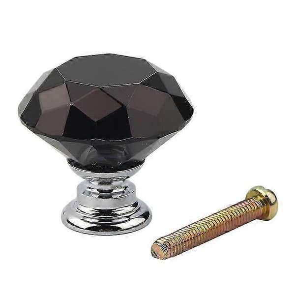 Crystal Cabinet Knobs, Glass Drawer Handles, Diamond Cut Zinc Alloy Knobs for Home Decor