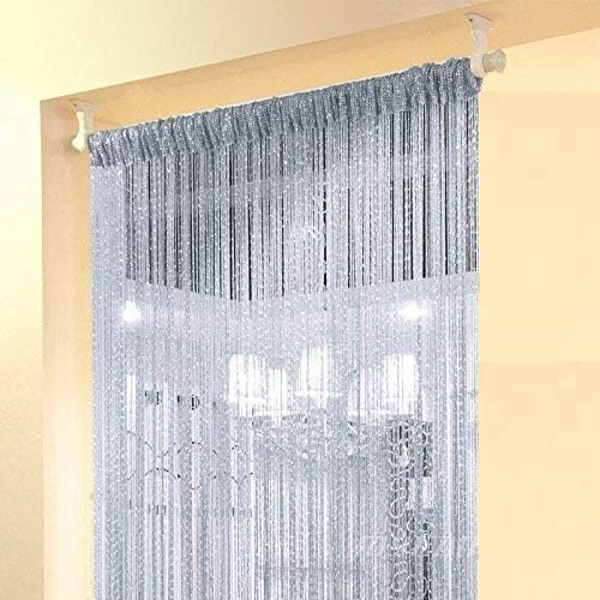 Hemdekorations paljett gardin för dörröppning, dörrsträng gardiner, 39x79 tum hängande, garderob sovrum blind vardagsrumsavdelare