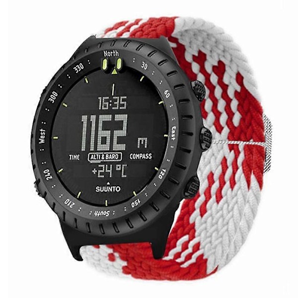 Elastiskt armband i nylon för Suunto Core-klocka, 22 mm, mjukt och flätad Style H