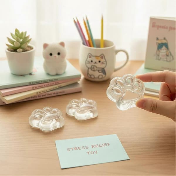 DIY Kattepote Stressbold - Tom Plastikskal til Langsom Rebound Fyld B 5pcs
