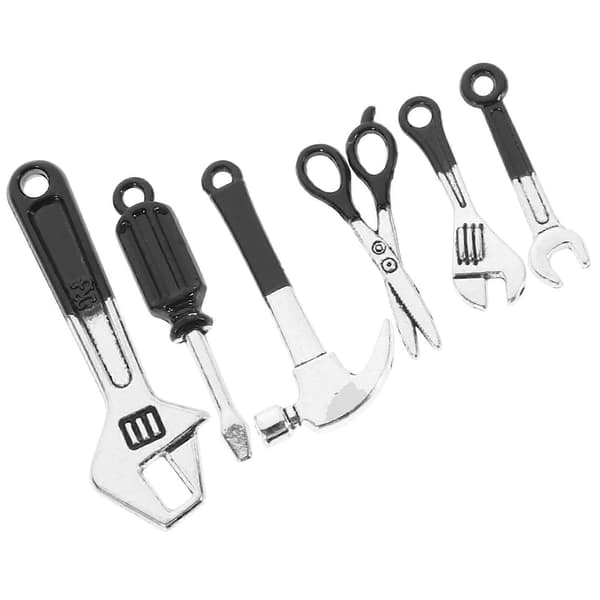 1 Set Mini Tool Set Fun Mini Tool Toys Simulated Miniature Tools for Dollhouse