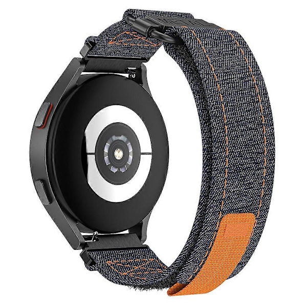 Til Samsung Galaxy Watch5/Watch 5 Pro/Watch 4/Watch 4 Classic Lærreds Urrem 20mm Loop Rem Style B