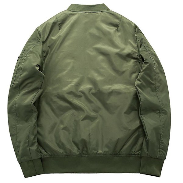 Herr Ma1 Jacka Vinter Utomhus Tjock Kvalitets Nylon Amerikansk Militär Uniform Pilot Unisex Kappa Manlig Bomber Flygarjacka dark blue 3XL