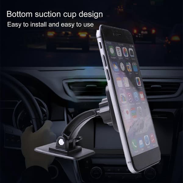 Adjustable Mini Magnetic Car Center Console Front Glass Desk Mobile Phone Holder Bracket
