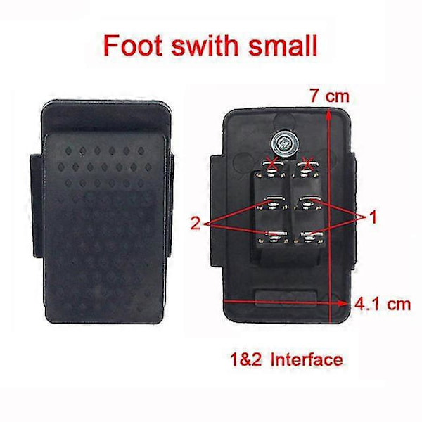 Elektriske biler for barn elektrisk bilbryter lekebil elektrisk motorsykkelbryter fjernkontroll bilbryter motorsykkel tilbehør - På lager Foot switch small