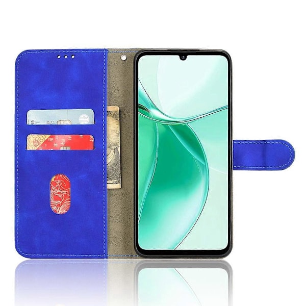 Magnetiskt Flip Läderfodral med Hudkänsla Blue For ZTE Blade A35e 4G