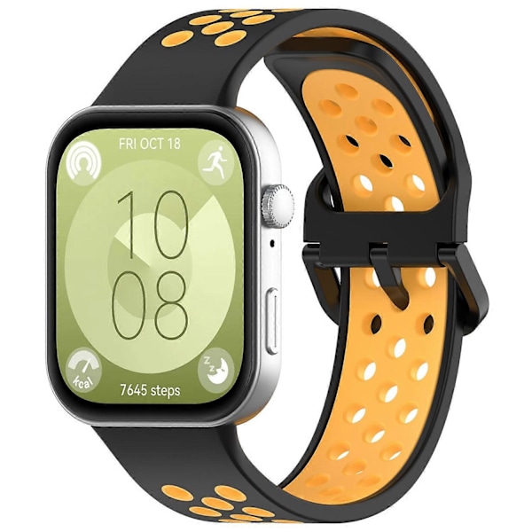For Huawei Watch Fit 3 Silikon Klokkereim Tofarget Justerbar Klokkerem Style D