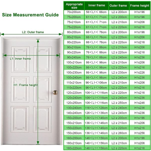 Förtjockad myggnät magnetisk dörr 90x210cm Mycket tät magnetisk nät flugskärm insektsavvisande gardin svart