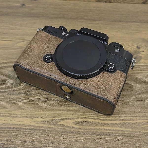 Typ C För Nikon ZF PU Läder Kameraväska Batteriöppning Anti-fall Skyddande Fodral Style A