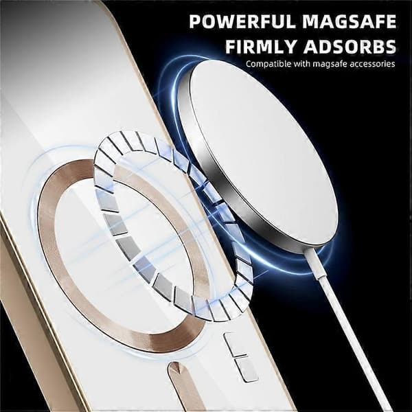 Compatible Case for iPhone 16e, MagSafe Compatible, TPU + PC Clear Back (Blue)