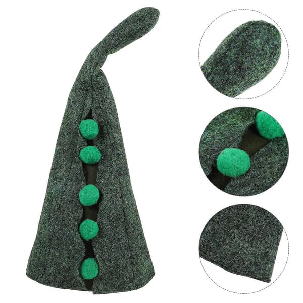 Festkostymehatt Trollmannhatt for Cosplay med 3 stk Peasecod-form