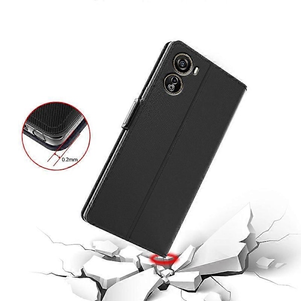 For ZTE nubia Neo 5G Mobiltelefon Deksel Anti-fall PU Lærdeksel med Speil Multicolor Style A