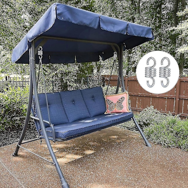 2 st Hammockfjädrar, Härdat Galvaniserat Stål Förlängningsfjäder För Hängande Hammockstolar