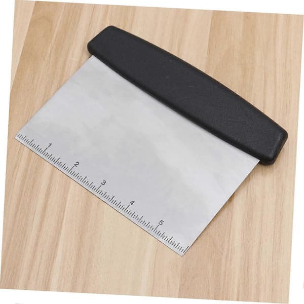 Deigkutter og stekespade i rustfritt stål med ergonomisk sklisikkert håndtak for baking og grilling