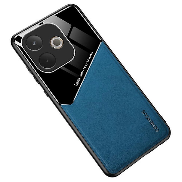 För Oppo A5 Pro 5G Skal Läderbelagd PC + TPU Telefon Baksida - Grön Multicolor Blue