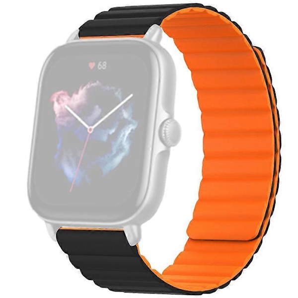 Typ E Silikonarmband för Huami Amazfit GTS 4/3/2/1/mini 20mm Magnetiskt Sportband Style B