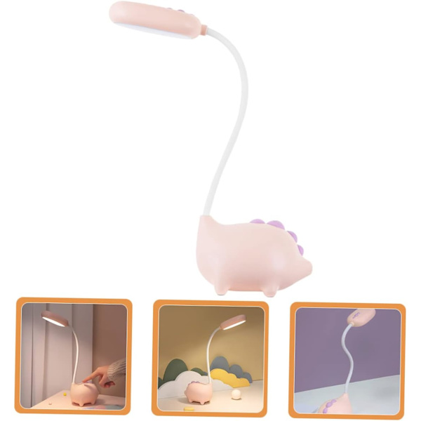 Dinosaur Bordlampe Touch Bordlampe Bordlampe LED Soveværelseslamper USB Opladningslampe USB Nattelys Læselampe Soveværelse