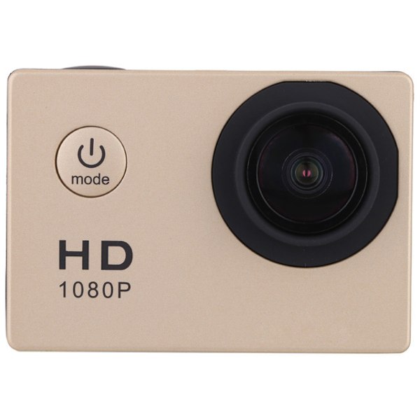 Oppgradert 2,0\" HD 1080P Sportskamera Actionkamera DV-kamera Go Car Cam Pro guld