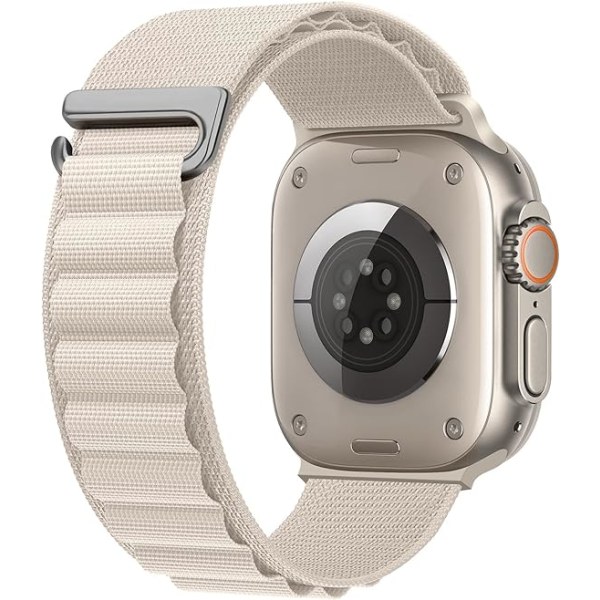 Alpine Loop Band Kompatibel med Apple Watch Band 49mm 45mm 44mm för kvinnor män, justerbar 2/Ultra/Series SE 9/8/7/6/5/4/3/2/1