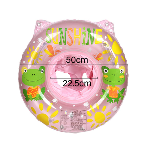 Baby simring, baby simhjälpmedel, baby simhjälpmedel med simstol - mörk grodstol (rosa)