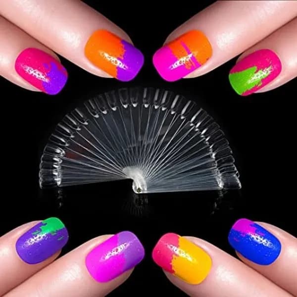 Displaytips / display för nagellacksprover 50 st Transparent