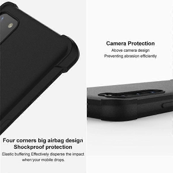 ZTE nubia Red Magic 8 Pro 5G imak Iskunkestävä Airbag TPU Puhelinkotelo Matte Black