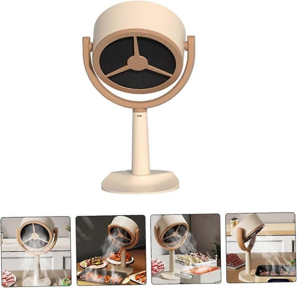 Mini emhætte USB-drevet bordplade køkkenudsugningsventilator til hot pot BBQ røgfjernelse