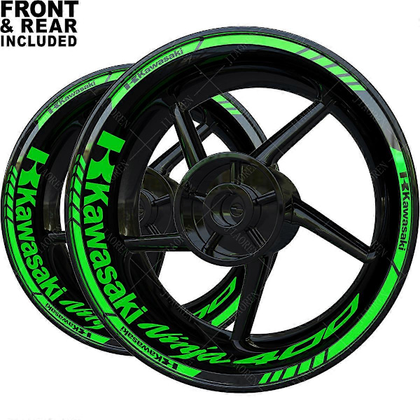 För Kawasaki Ninja 400 Hjul Dekal Fälg Logo Kit 2022 2023 2021 2020 Green1