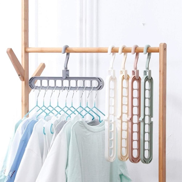 Magiske kleshengere, plassbesparende kleshengere, smart klesskap, plassbesparende, 5 stk. multikleshengere